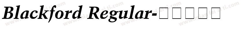 Blackford Regular字体转换